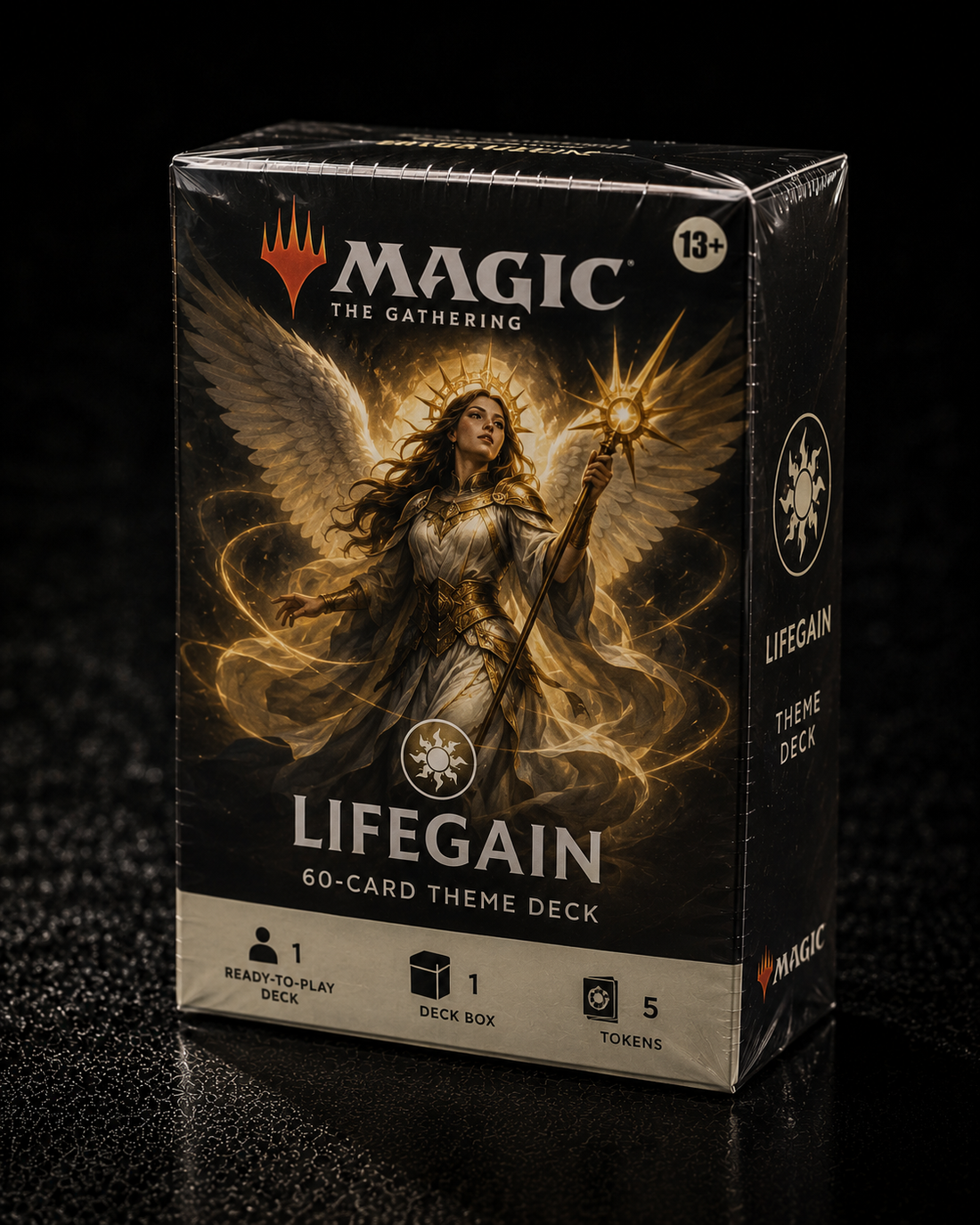 Magic: The Gathering – Lifegain 60-Card Theme Deck | Ready-to-Play Standard Deck + Deck Box &amp; Tokens
