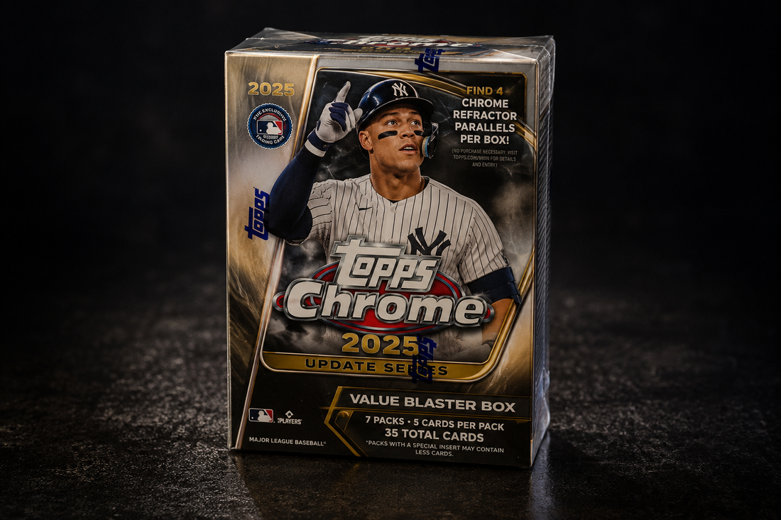 2025 Topps Chrome Baseball Update Series Value Blaster Box | Factory Sealed MLB Edition